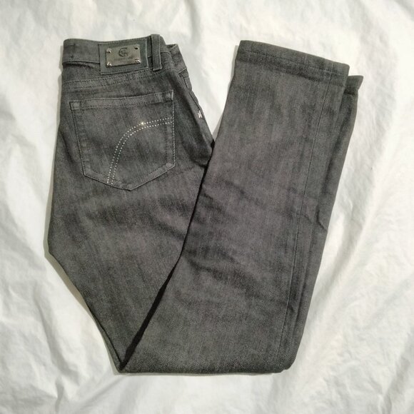 Camouflage AR and J Women JULIE R Jeans Made in Italy Black Sz 26x28 - Picture 1 of 9
